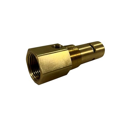 American Made Brass Replacement In-Tank Check Valve for Ingersoll Rand 85582112. 3/4" FNPT Top Inlet, 3/4" MNPT Outlet, Tapped with One 1/8" FNPT Side Unloader Port
