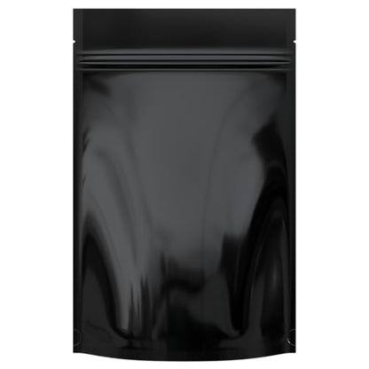 Mylar Style Barrier Bags – Zipper w/Heat Seal – 100 Bags (Gloss Black/Gloss Black, 1 Ounce - 6?x9.25?x2.33?) - color: Gloss Black / Gloss Black, size: 6x9.25x2.33 Inch (Pack of 100)