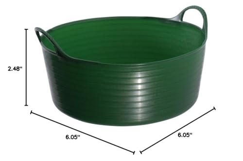TubTrug SP15G Shallow Green Flex Tub, 15 Liter