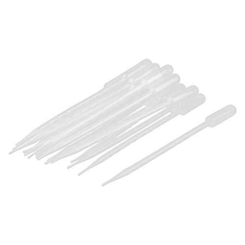 uxcell Plastic Transfer Pipettes Graduated Dropper 10ml Capacity 20 Pcs Clear - size: 10ml
