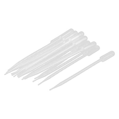 uxcell Plastic Transfer Pipettes Graduated Dropper 10ml Capacity 20 Pcs Clear - size: 10ml