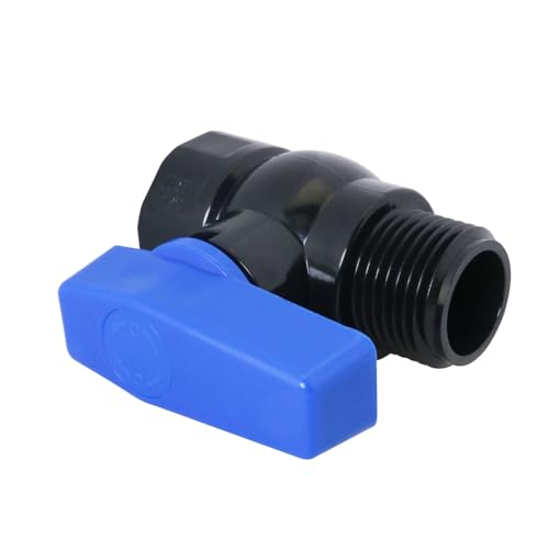 1Set Bucket Diverter Kit Garden Water Switch Shut Off Valve Plastic Hose Connector Threaded Connector 2.64 x 3.11 inches for Water Tanks Sinks Aquariums
