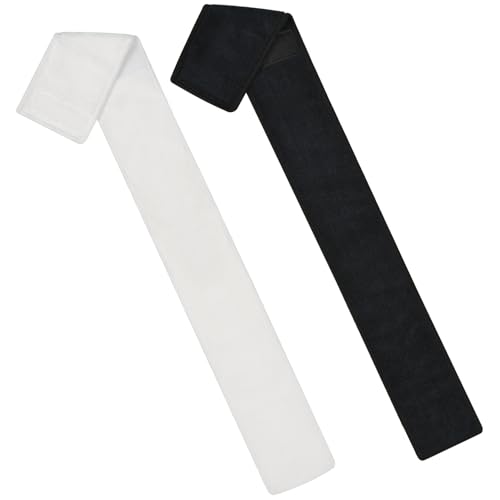 DkOvn Football Towel, Streamer Thin Sports Towel with Hook and Loop Closure, for Drying Hands, Gloves and Football Accessories - color: White + Black