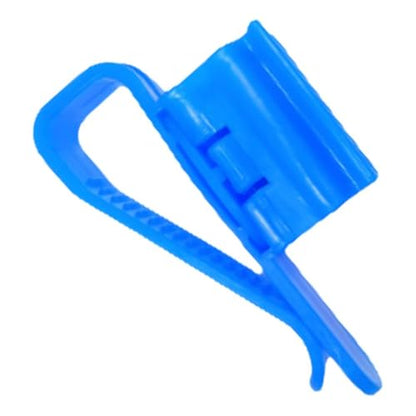 4Pcs Hose Holder, Plastic Fish Water Pipe Clamp, Aquarium Filtration Clip, Adjustable Aquarium Filtration Bucket Mounting Clip, Fit fir 8mm to 16mm Hoses (Blue) - color: Blue
