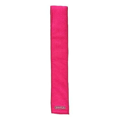Battle Premium Football Streamer Towel, Pink | Light thin and quick-drying, attaches to your belt with hook-and-loop fastener, ultra-absorbent waffle fabric, stays put - color: Pink