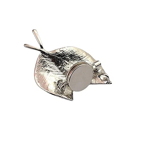 5 Pieces Strong Magnetic Brooch Converter Pin Keepers Harm-Free Clothing Magnet Buckle Tie Free Clothing Brooch Adapter - color: Silver