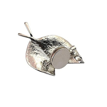 5 Pieces Strong Magnetic Brooch Converter Pin Keepers Harm-Free Clothing Magnet Buckle Tie Free Clothing Brooch Adapter - color: Silver