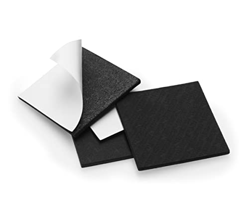 Slipstick GorillaPads Non Slip Furniture Pads/Gripper Floor Protectors (Set of 4) 3 Inch Square Self Adhesive Rubber Stoppers for Furniture Legs, CB155 - size: 3" Square