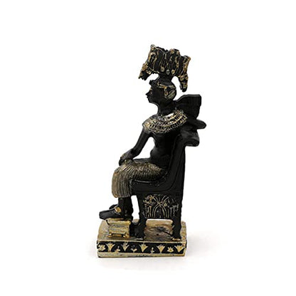 Kocris Casa Egypt Cleopatra Statue Decorations Ancient Egyptian Terrarium Reptile Tank Terrarium Turtle Lizard Spider Tanks Sculpture Figurine Décor Ornament Aquarium