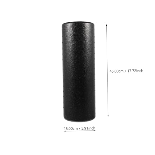 High Density Solid Foam Yoga Roller for Deep Tissue Massage and Muscle Fitness and Postural Stabilization Tool for Yoga Physical Therapy and Full Body Relaxation (15x45cm)