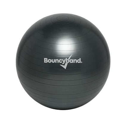 Bouncyband Balance Ball – Create Flexible Seating to Improve Focus at School, Office, or Home with This No-Roll Weighted Ball - color: Dark Gray, size: Large (Pack of 1)