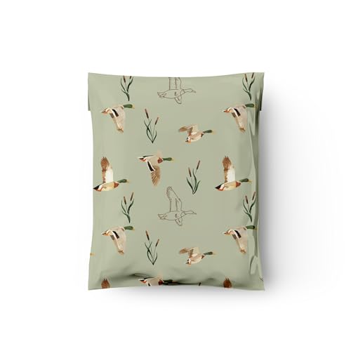 10x13 (100) Ducks Designer Poly Mailers Waterproof Self Sealing Tear Resistant Polymailers Shipping Envelopes Premium Printed Bags For Small Businesses - color: Ducks, size: 10x13