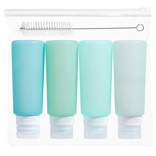 MICEBAY 6 oz Condiment Squeeze Bottles, Leakproof Salad Dressing Container - color: Mint, size: 6 OZ