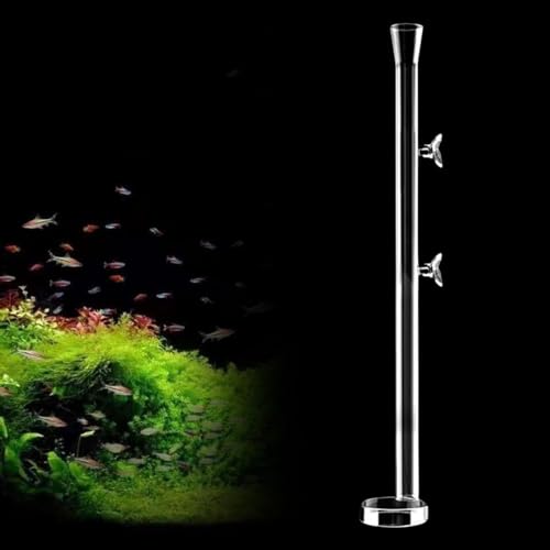 Aquarium Feeder Tube Multiuse Easy Installation Clear Feeding Tube Shrimp Feeder for Reptiles Turtle Home, 45cm