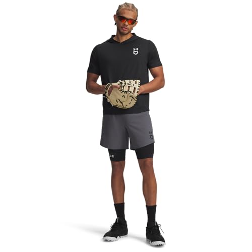 Under Armour Men's Utility Baseball Sliders - color: (001) Black / / Halo Gray, size: Medium