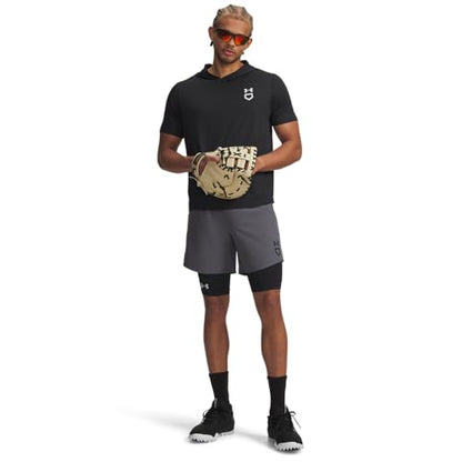 Under Armour Men's Utility Baseball Sliders - color: (001) Black / / Halo Gray, size: X-Small