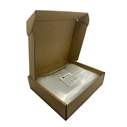 Geoyee 200ct 4x6 Inches Flat Open End Clear Plastic Poly Bags 1.6 Mil, Small Poly Bags for Office Storage, Screws packaging, Metal Accessories, Fruit, Food (4x6-200pcs) - size: 4.3x6.3 inches
