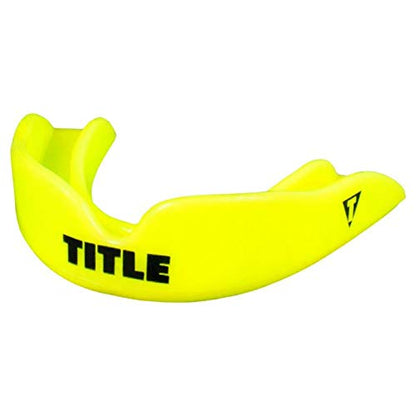TITLE Boxing Super Shield X2 Mouth Guard, Neon Yellow, Adult - color: Neon Yellow, size: Adult (Single)