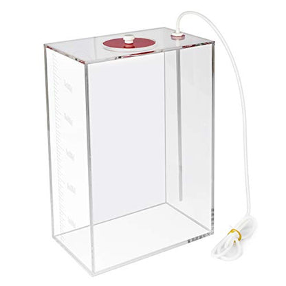 Aquarium Choice Acryli Made Liquid Storage Bucket Doing Pump Reservoir Container (4.7 * 7.4 * 10.9 Inch;5000ml/5L（Red）) - size: 4.7 * 7.4 * 10.9 Inch;5000ml/5L（Red）