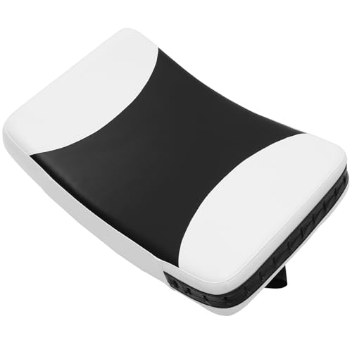 Taekwondo Kick Pad Training Target Curved Handheld Kickboxing Shield Large Black White Sparring Gear for Martial Arts Practice
