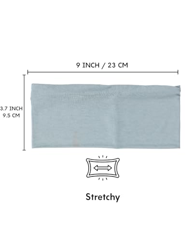 Prien Women Cotton Hijab Cap, Stretchy Head Cover, Pre-Sewn Inner Muslim Scarf Undercap, Non Slip Headband for Daily Wear - color: Light Green
