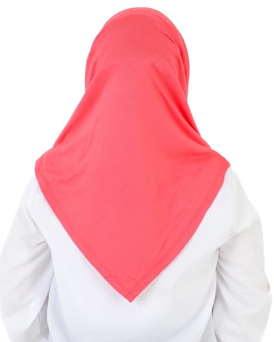 Prien Chic Ready To Wear Hijab For Women, Muslim Long Turban Undercap Set, Instant Scarf, Prayer Clothes For Girls, Abaya - color: Brink Pink