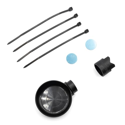 Pangea Microdish Kit for Crested Gecko Food 2.75in x 2.6in (L Branch Mount) | Small Dish for Anoles and other Reptiles, Zip Tie Attachment Water Bowl - size: L Branch Mount