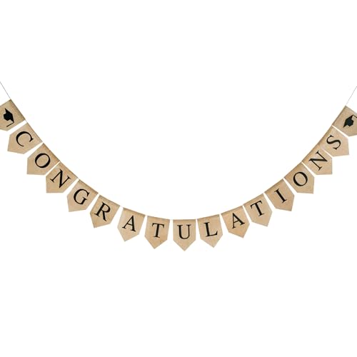 Graduation Burlap Banner 2026 Graduation Decorations - color: Graduation