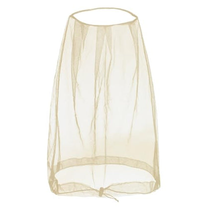 Practical Head Covers with Fine Density Mesh Antibug Head Net for Women Men Unisex Hiking Camping Fishing Accessories Gnat - color: Beige Empty Top