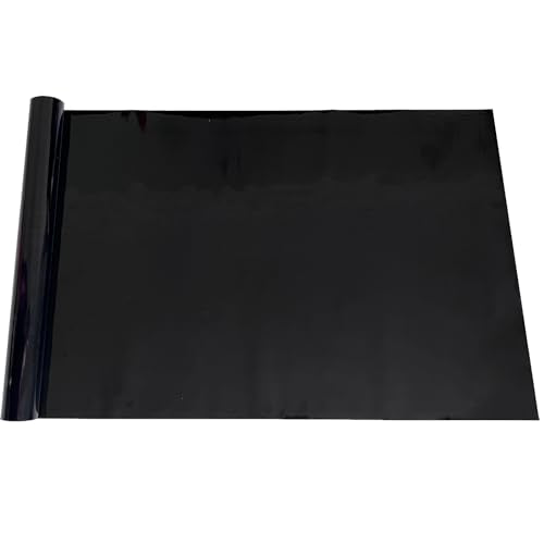XCNO Black Aquarium Background Fish Tank Film, Static Cling, 39.4 x 17.7 in | Glue-Free, Thickened Waterproof Vinyl, Total Light Blockout, Makes Fish Colors Pop, Easy to Install and Remove, Reusable - size: 39.4" x 17.7" In