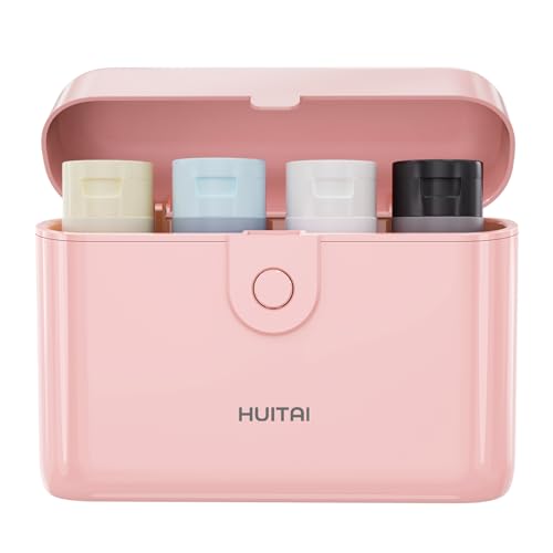 Travel Bottles TSA 4x2oz With Case Leak-Proof Pink - color: Pink