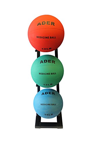 Ader Medicine Ball Set w/Rack - size: Rack
