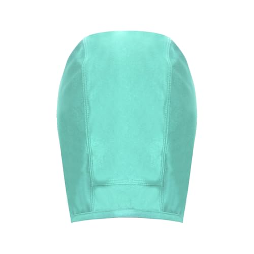 Women Men Full Cover Wrestling Headgear Grappling Hair Cap with Open Ears for Going Out Yoga - color: Light Green
