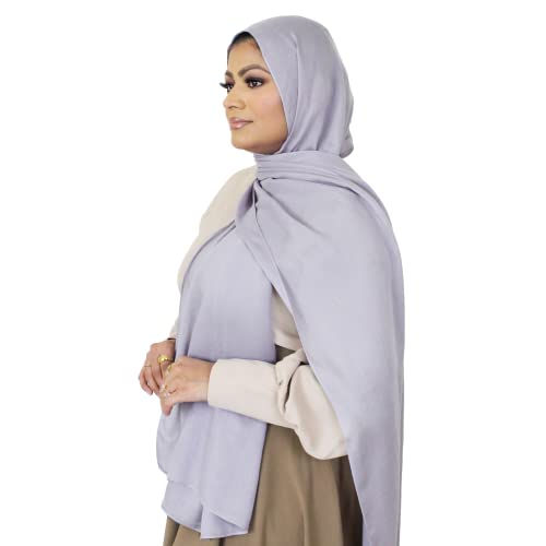 Modal Hijab for Women | Headscarf - color: Smoke Modal - Plain Hijab
