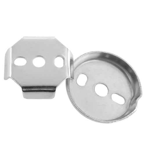 Towel Bar Mounting Hardware Universal Stainless Steel Bracket 1 Set | 2 Round and 2 Square Bases, Stainless Steel Construction, Screws with M3 Wrench, for Common Bathroom Fixtures
