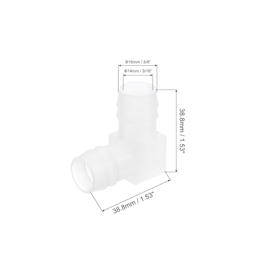uxcell 5/8" 90 Degree Elbow Hose Barb, 6pcs L-Shaped Aquarium Air Valve Connector Tubing for Fish Tank Pond Air Line - size: 5/8"