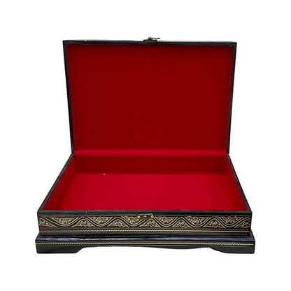 Handmade Antique wooden Quranbox with 99Names of God written bare hands, Engraved Names of Allah with Modern style Gift for him/her,