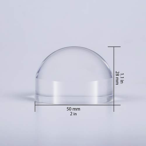 2'' Magnifying Dome - Optical Acrylic Portable Paperweight Magnifier Extremely Clear Reading Aid Magnifying Glass Dome Easy to Glide for Reading Books,Map,Newspaper and Magazine by BIJIA(50mm) …