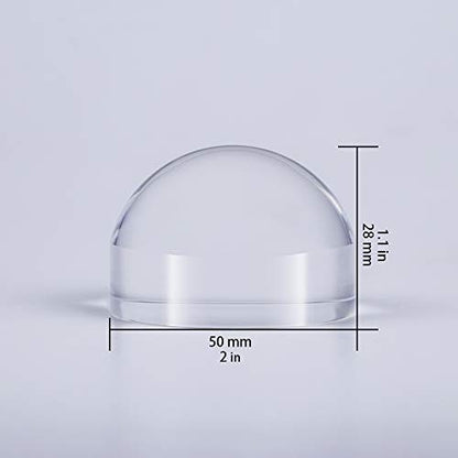 2'' Magnifying Dome - Optical Acrylic Portable Paperweight Magnifier Extremely Clear Reading Aid Magnifying Glass Dome Easy to Glide for Reading Books,Map,Newspaper and Magazine by BIJIA(50mm) …