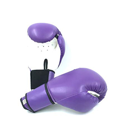 Boxing Gloves Purple Kickboxing, Grappling, Fighting, Muay Thai Training Boxing Bag Gloves, Punch Bags and Focus Pads Punching Plain-Blank Vinyl Gloves No Logo - size: 10oz