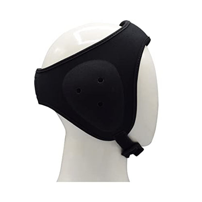 MRX MMA Ear Guards Kick Boxing Ju Jitsu Cage Wrestling Ear Protection Headgear with Adjustable Straps for Safe Head & Ear - color: Black