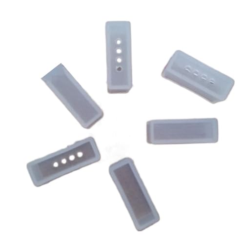 flexiable rubber 50pcs Silicon Tube IP67 Silicon Clip Nonporous End Caps Use for 5050 3528 drain elastic (Color : 12mm 4hole) - color: 12mm 4hole