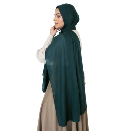 Modal Hijab for Women | Headscarf - color: Pine Modal - Plain Hijab