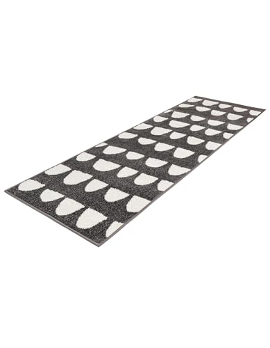Rugs.com Whimsy Kids Collection Rug – 6 Ft Runner Dark Gray Medium-Pile Rug Perfect for Hallways, Entryways - color: Dark Gray, size: 2' x 6' Runner