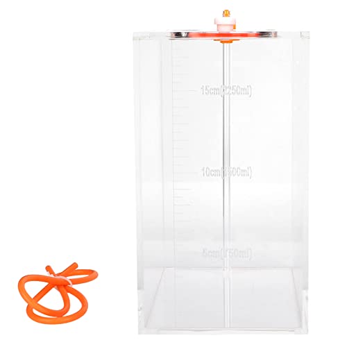 Transparent Acrylic Dosing Pump Store Reservoir Titration Tank Aquarium Sturdy Durable with Scale for Aquarium Reef Tank 2.5L 4.5L Capacity (DT-25 2.5L) - size: DT-25 2.5L