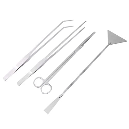 1set Aquarium Maintenance Tool Set Aquascaping Kit Scissors Tweezers and Spatula for Easy Plant Care and Fish Tank Cleaning