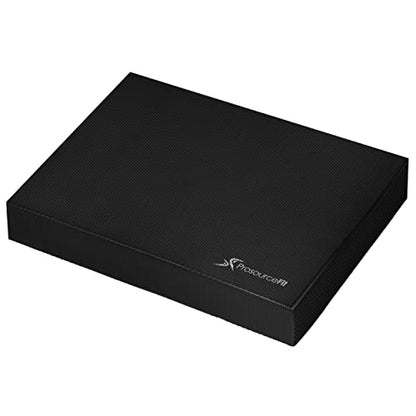 ProsourceFit Exercise Balance Pad, Non-Slip Cushioned Foam Mat & Knee Pad for Fitness and Stability Training, Yoga, Physical Therapy - color: Black, size: L - (15.5" x 12.75")