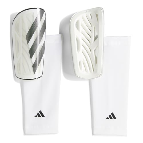 adidas Unisex Adult Tiro Soccer Shin Guards - color: White/Black/Silver Metallic/League, size: Small