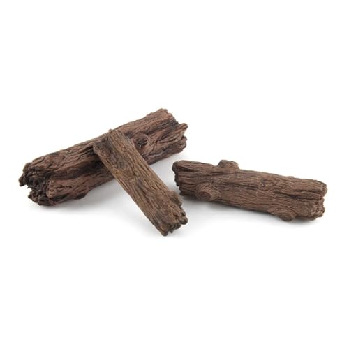 Log Ornament Fish for Tank Decoration Stump Aquarium Hideout for Betta Turtles(Medium)