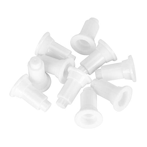 GLOGLOW 100Pcs Aquarium Divider Support Feet Fish Tank Partition Support Legs with Adjustable Height PVC Material for Isolation Board Stability & Easy Cleaning (White) - color: White